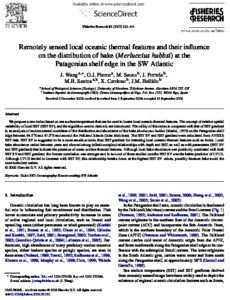 Icon of Wang Et Al (2007) Thermal Features And Influcence On Distribution Of Hake (M Hubbsi) At Patagoinan Shelf Edge In SW Atl