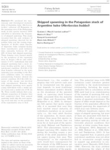 Icon of Macchi Et Al (2016) Skipped Spawning In The Patagonian Stock Of Argentine Hake (M Hubbsi)