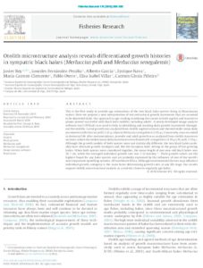 Icon of Rey Et Al (2016) Otolith Microstructuer Analysis Reveals Differentiated Growth Histories In Sympatric Black Hakes